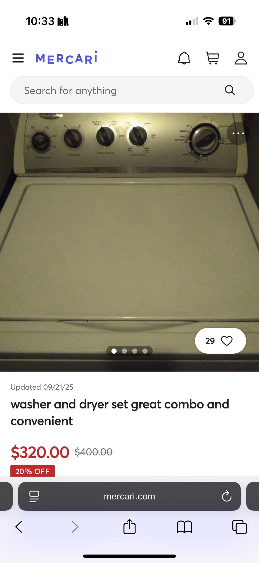 Washer And Dryer. Appliance