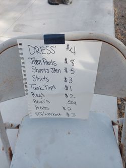 Yard Sale  4928 E Weber Ave Junior Girls and Women Clothes