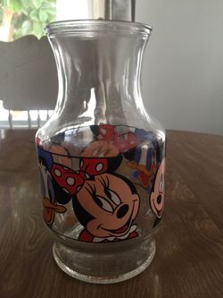 Disney Glass Pitcher