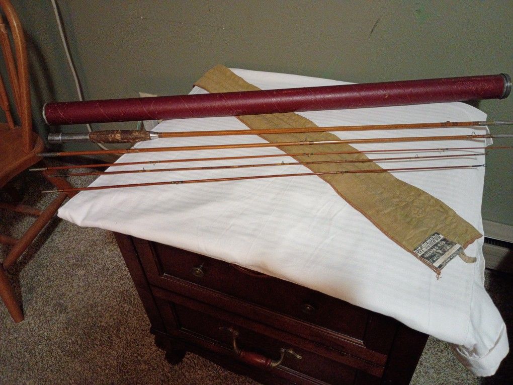Antique Split Bamboo Fly Fishing Pole