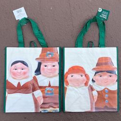 2 Brand new Thanksgiving reusable bags