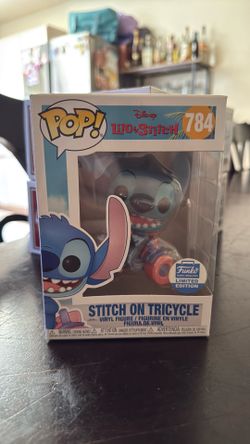 Stitch on tricycle Funko edition
