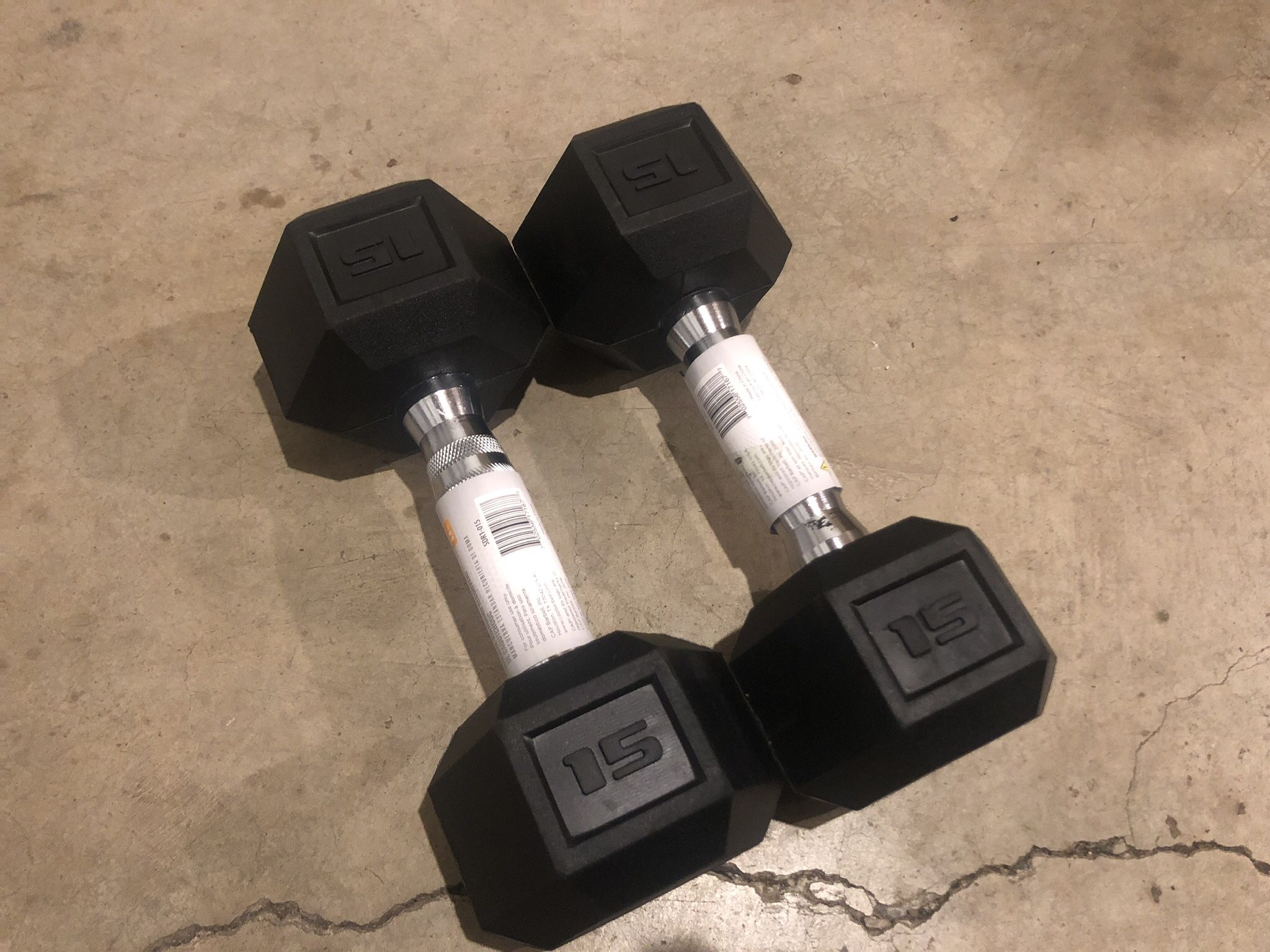 New 15 lb Dumbbells set pair | Delivery Available