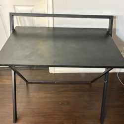 Modern Black Gaming / Work Desk – Sturdy Metal Frame