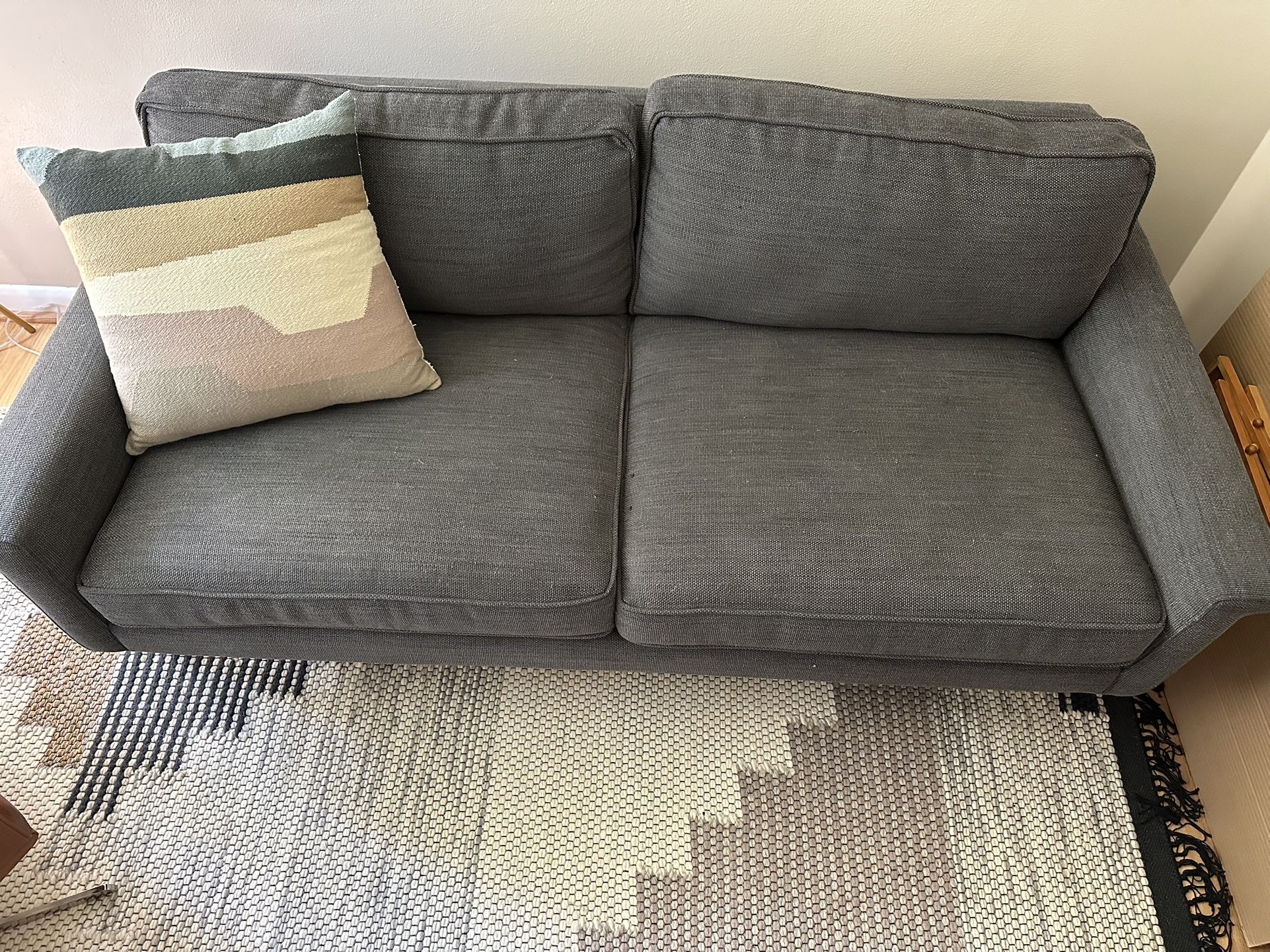 Pewter Gray Small Sofa