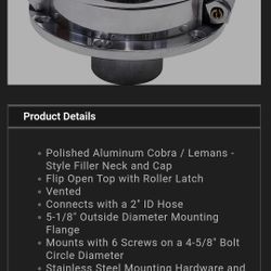 Shelby Cobra Style Gas Cap