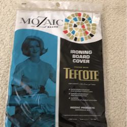 Vintage Mozaic Tefcote ironing board cover - NEW old stock