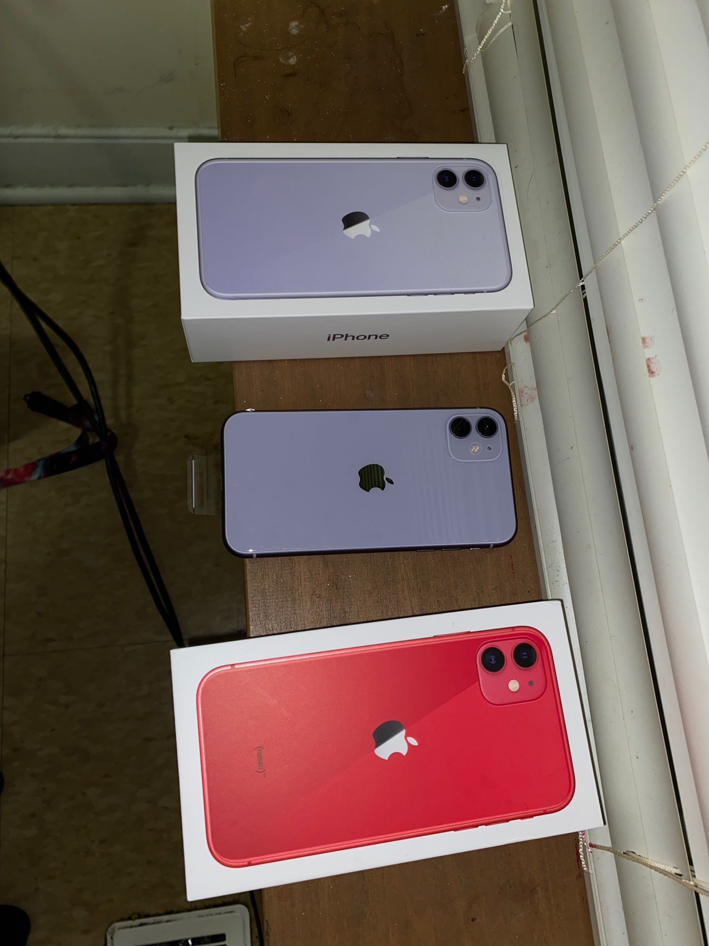 iPhone 11 red and magenta