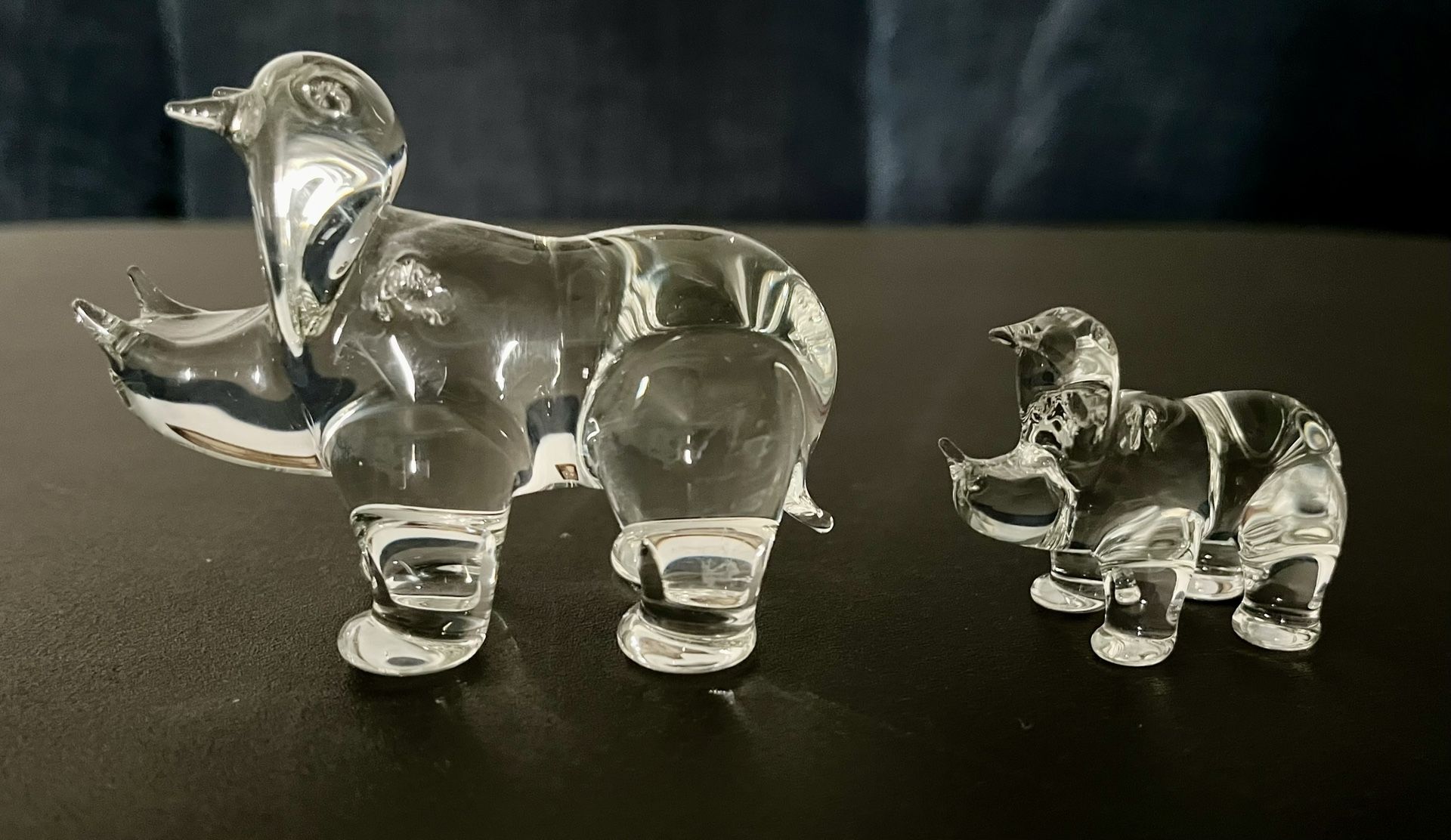 Blown Glass Hippos