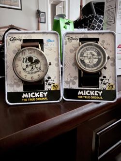 Disney Mickey Mouse 90th Anniversary Watches Set of 2