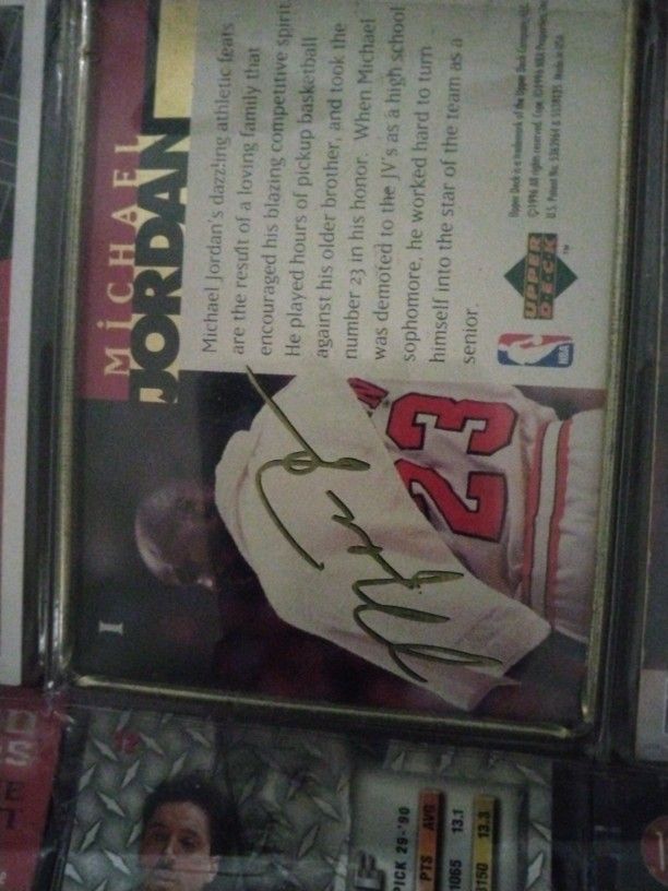 Basketball Ball Card Collection Michael Jordan