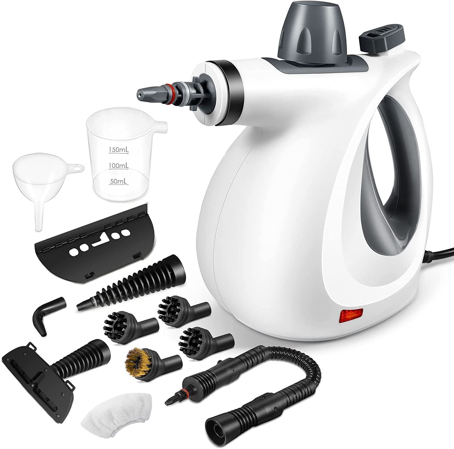 Handheld Steam Cleaner, Pressurized Steam Cleaner with 12 Piece Accessory Set for Home Use, Multi-Surface All Natural Steamer for Cleaning Floor, Upho