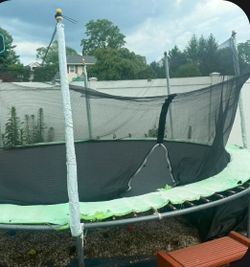 Free 15-ft trampoline..