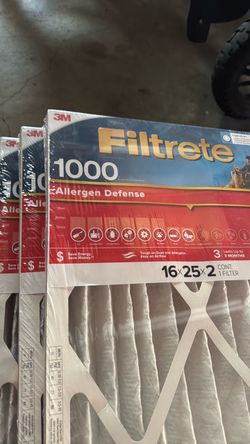 Air filters 16x25x2