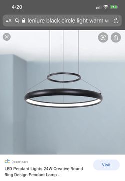 VONN VMC31650 Silver Tania Single Light 24"W Led Ring Chandelier
