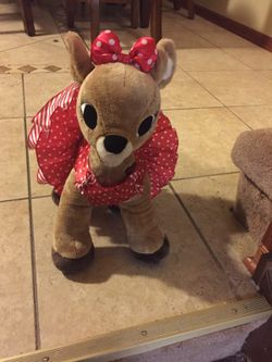 Authentic build a bear reindeer with outfit