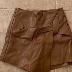 Zara Leather Skort