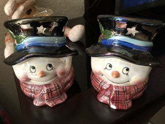 Candles- Christmas Snowmen- New