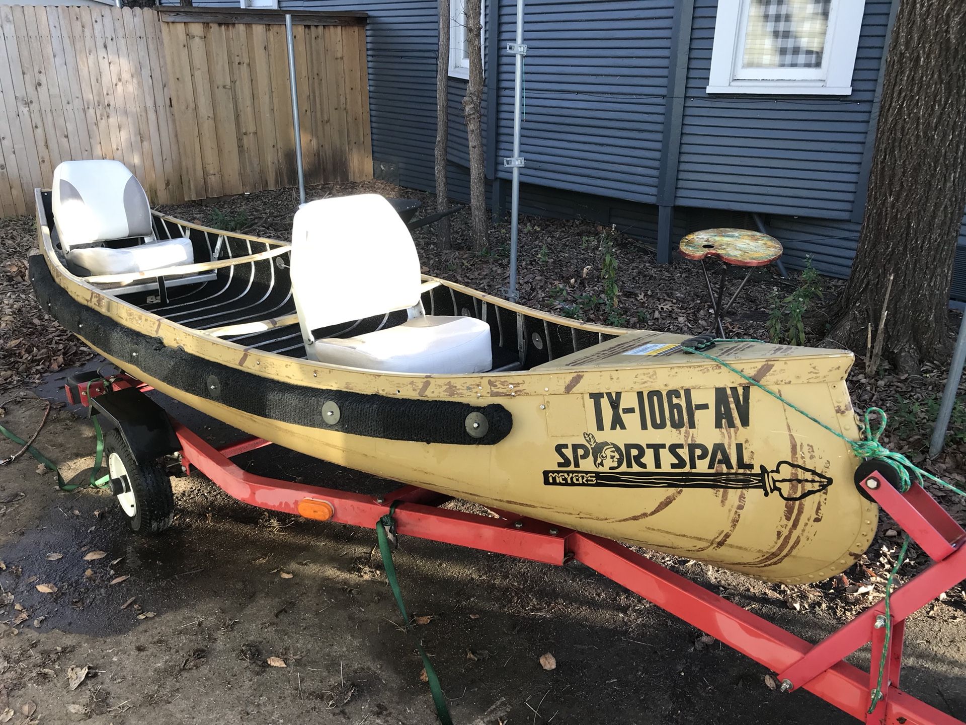 The Legendary Sportspal Canoe & Trailer