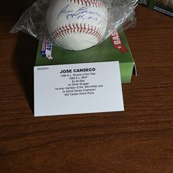 Jose Canseco  88 AL MVP Autographed Baseball