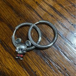 Pandora Earrings With Charm