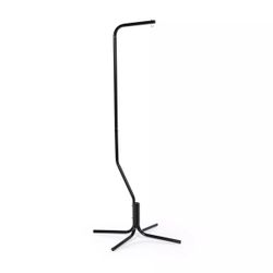 Hanging Bird Cage Stand - Black Metal, Hook Arm