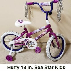 Huffy 18" Sea Star Girls Kids Bike 