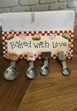 Baked with love measuring spoons holder