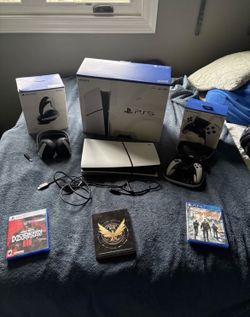 🔥🔥🔥Sony ps 5 Slim Disc PS5 1TB White Console Gaming System