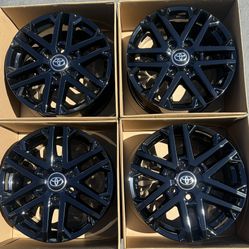 18” Toyota Tundra Sequoia Factory Wheels Rims Gloss Black New