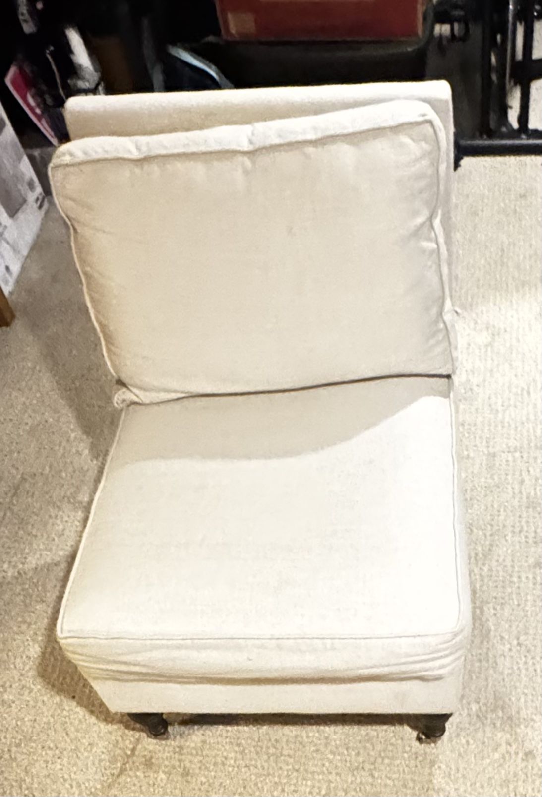 Beige Upholstered Chair