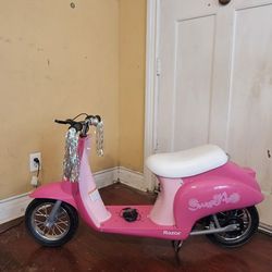 Razor Pink Pocket Mod Sweet Pea 24V Electric Scooterr With Charger