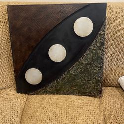 Stylish Art painting on the wall size 24:24 inches made of wood and metal