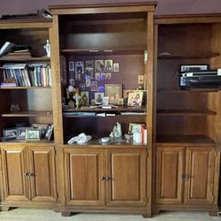 Stanley Furniture Co. 3-piece bookcase Credenza
