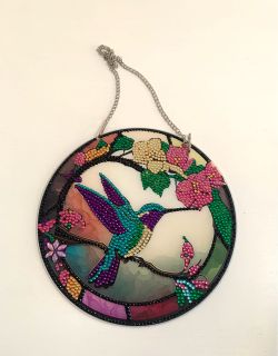 HUMMINGBIRD SUN CATCHER / HANDMADE / NEW