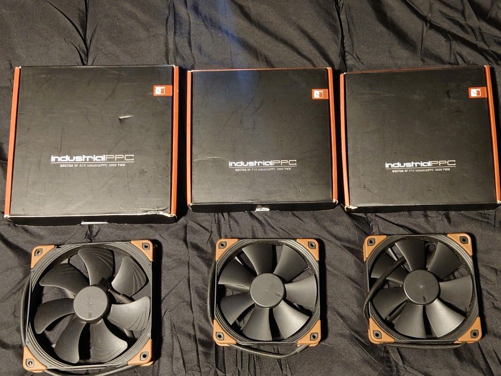 3 Noctua case Fans High Power Industrial