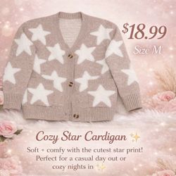 Cozy Star Cardigan