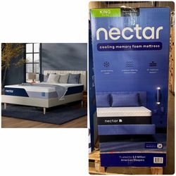 Nectar 12” Cooling Memory Foam Mattress in King Brand New In Box