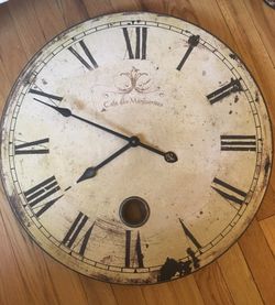 Vintage wall clock decor