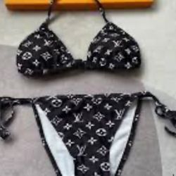 Black 2 Pc Bikini Set Sz M Nwt 