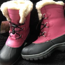 BearPaw Girl Pink winter boots Waterproof