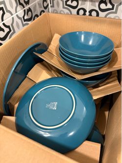 IKEA Plate Set Blue