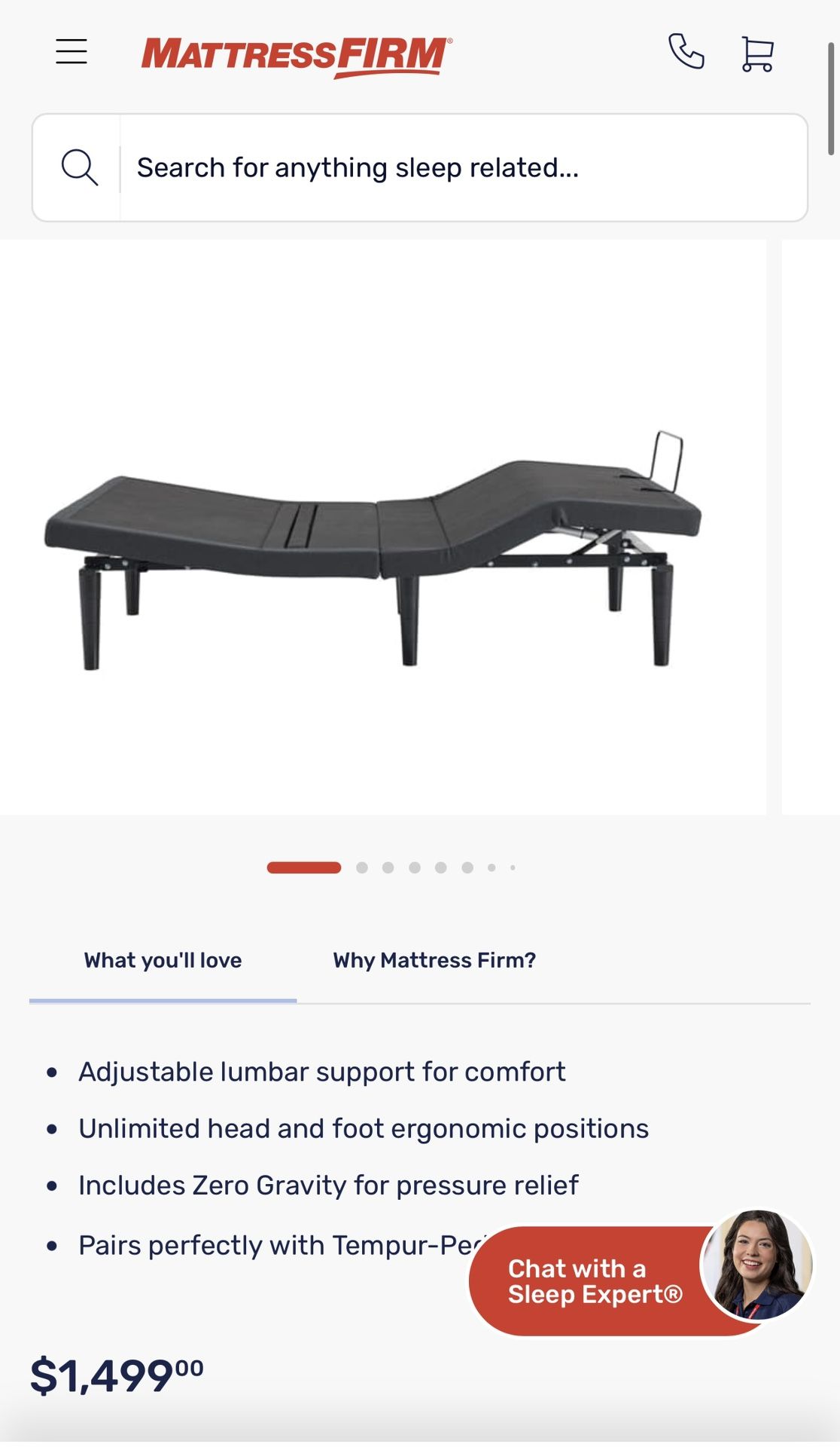 Tempur-Pedic Adjustable Bed Farm