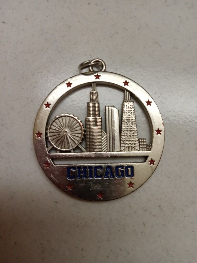 Chicago Keychain Pendant