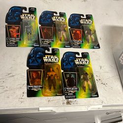 Lot Of 5 Star Wars Action Figures New