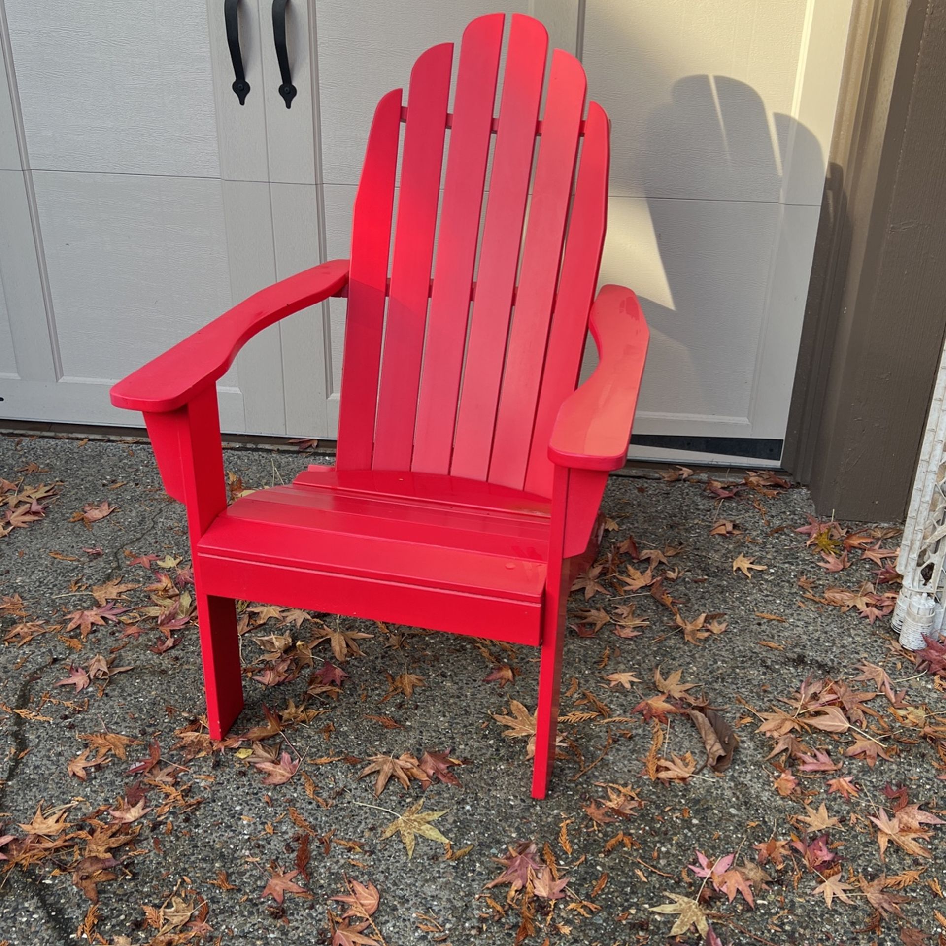 Red Adirondack Chair for Sale in Snohomish, WA OfferUp