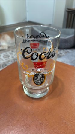Coors Banquet Beer Glass