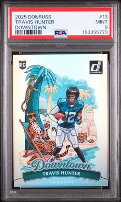 Travis Hunter Downtown PSA 9 Jaguars NFL