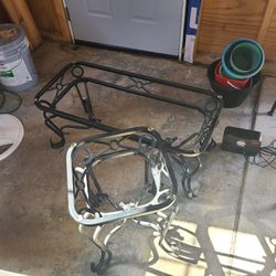 Glass Dining Room and End Table