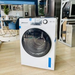 GE 2.4-cu ft High Efficiency Stackable Steam Cycle Front-Load Washer 2B9JX